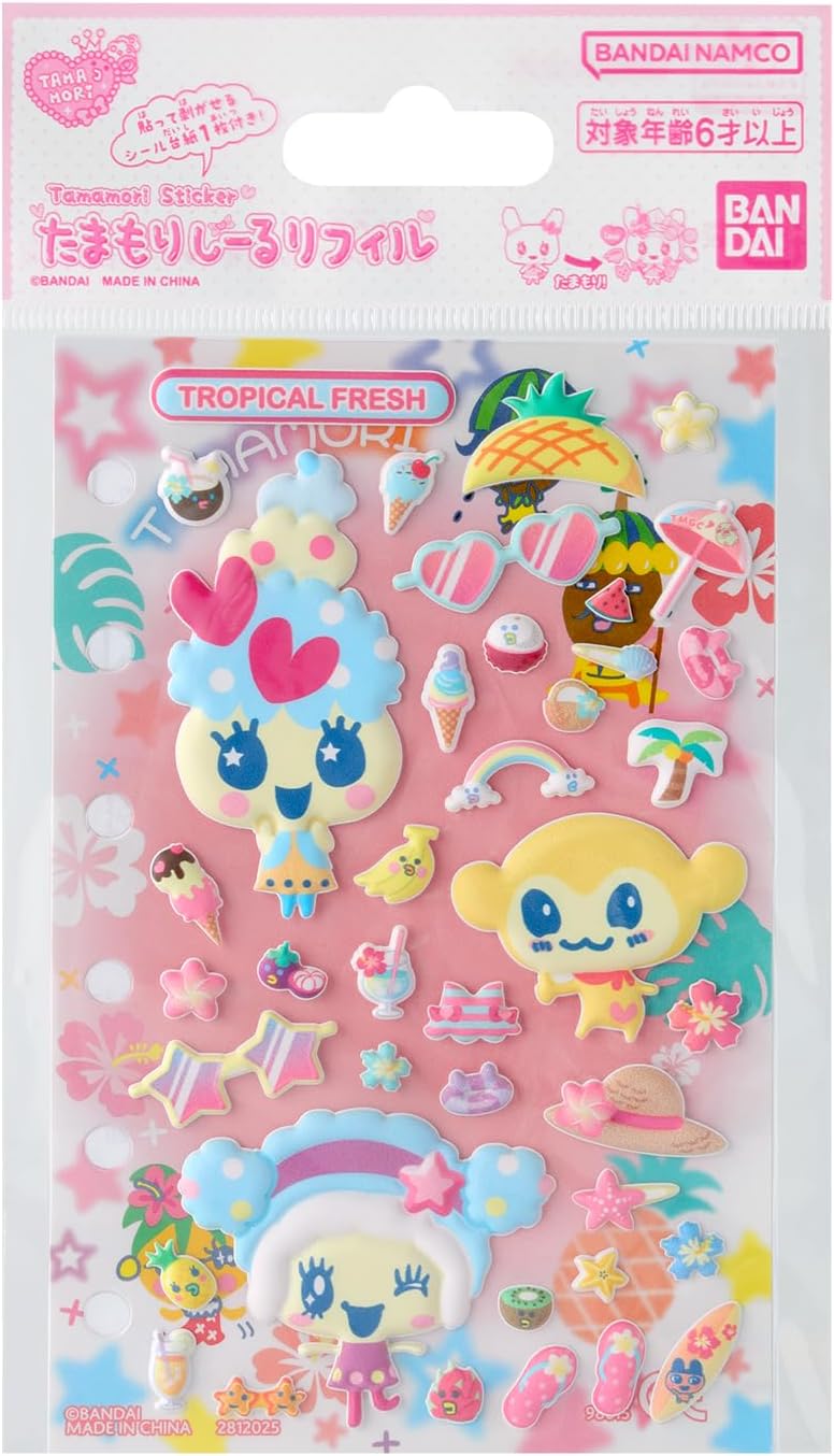 たまもりしーるリフィル トロピカルフレッシュセット たまごっち