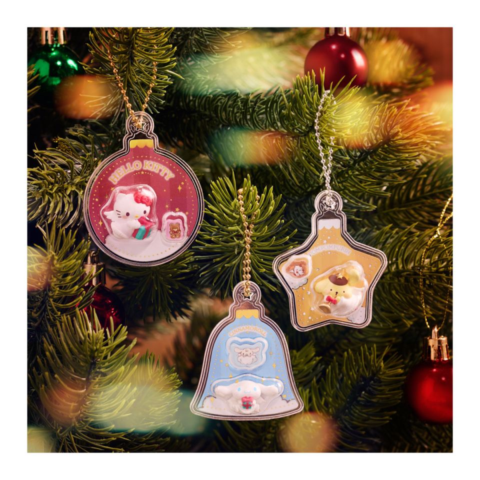 サンリオキャラクター クリスマスオーナメント 全8種類　コンプリートbox サンリオキャラクターズ オーナメントチャーム&チョコボーロ｜発売日 ストラップ