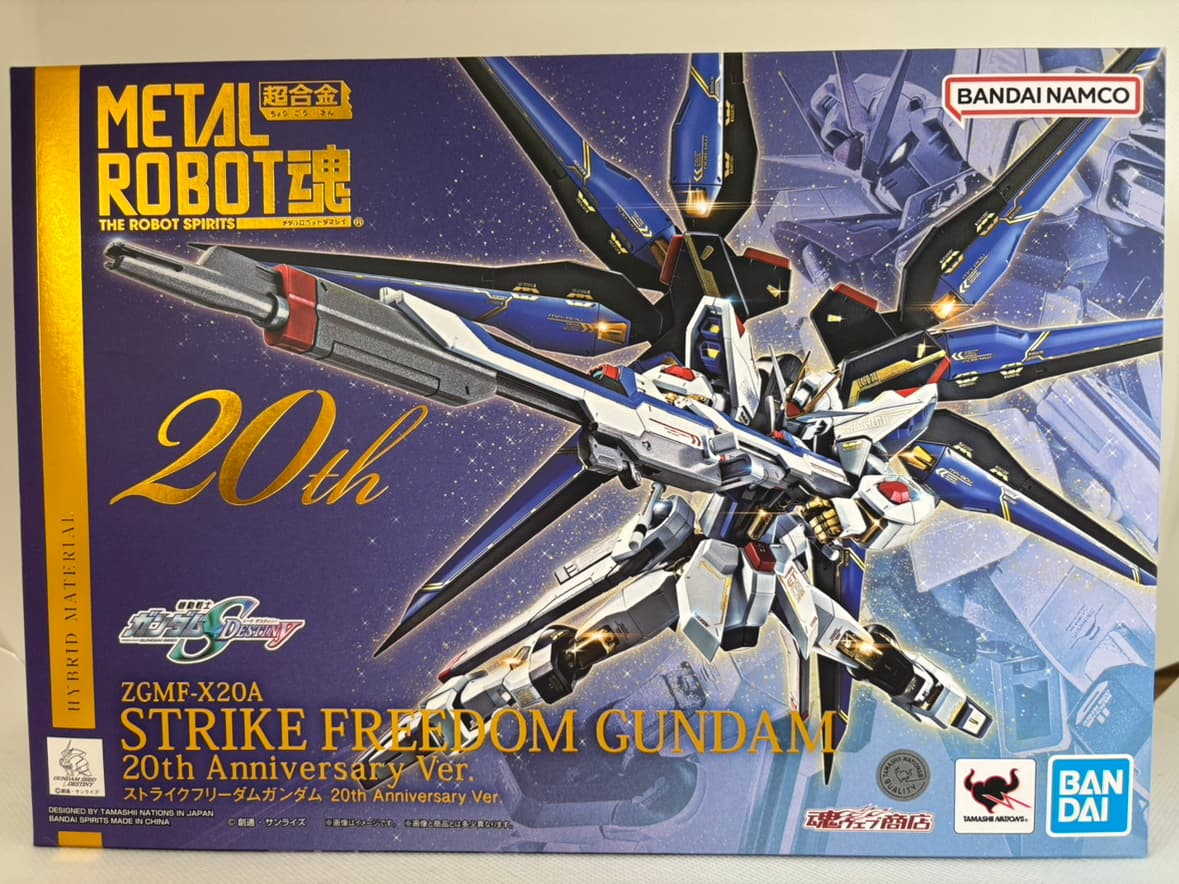 【輸送箱未開封】LROBOT魂 ストライクフリーダム 20th Ver. 中古】【未開封】METAL ROBOT魂 ＜SIDE MS＞ ストライクフリーダム