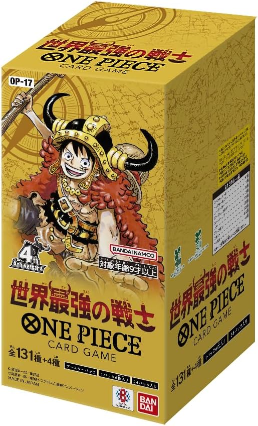 BOX】ONE PIECEカードゲーム ブースターパック 世界最強の戦士【OP-17