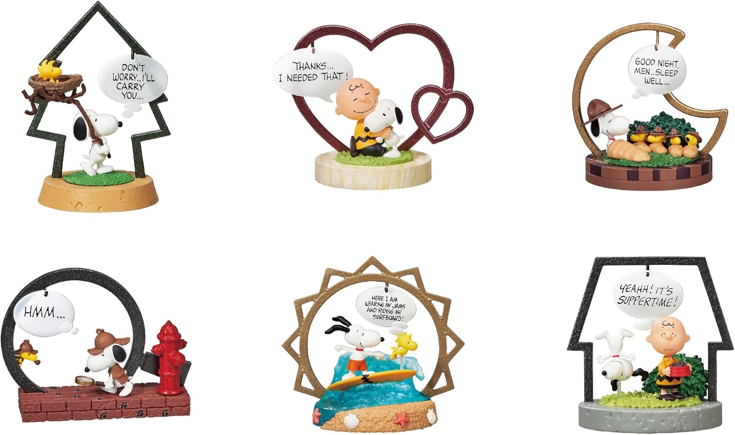 BOX】ピーナッツ SNOOPY's FRAME ART collection 1box6個入り