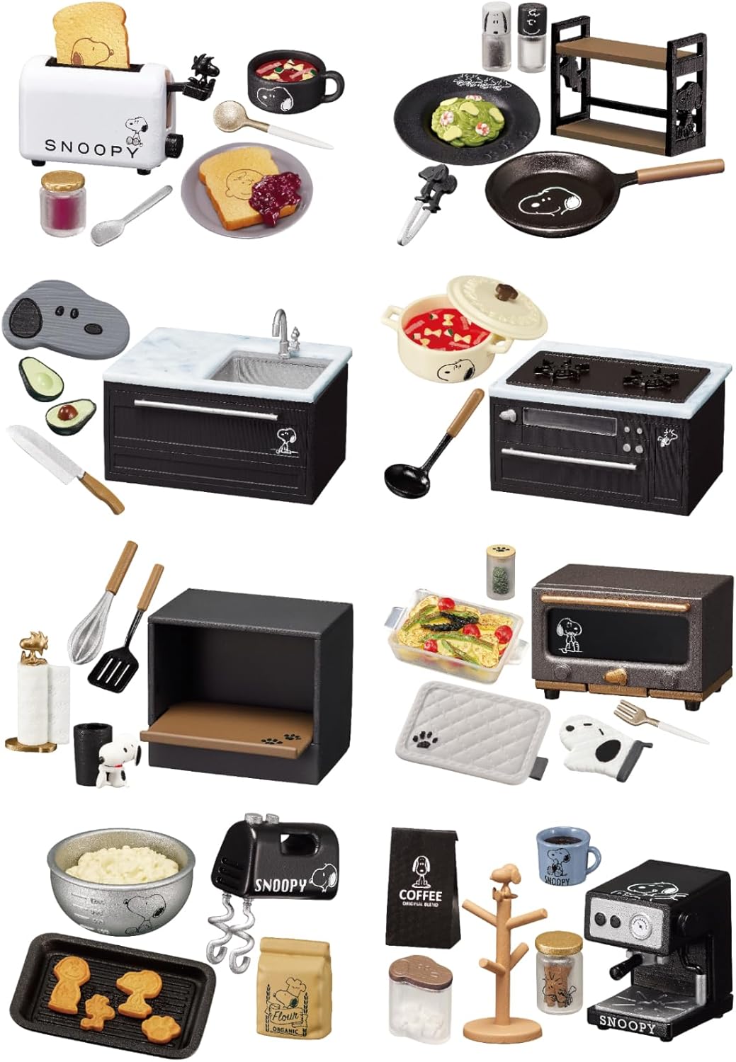 BOX】PEANUTS Snoopy's MONO KITCHEN 1box8個入り リーメント