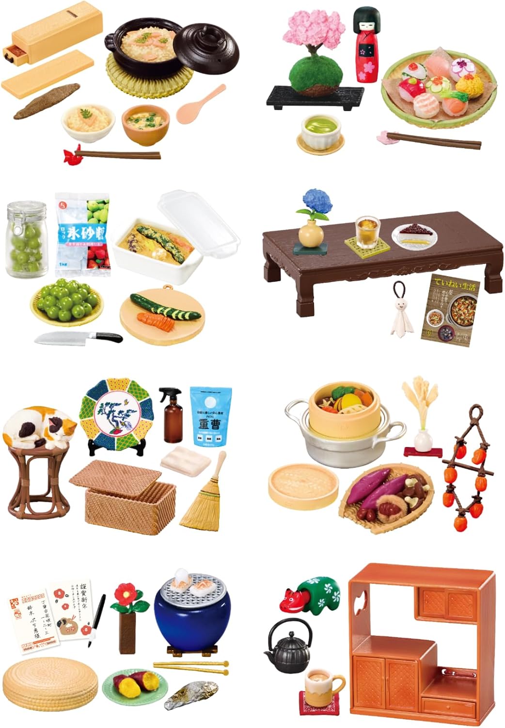 BOX】ぷちサンプルシリーズ ていねいさんの花咲く和の暮らし 1box8個