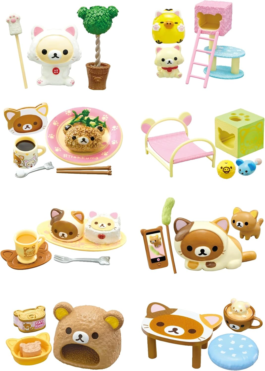 BOX】リラックマ のんびりネコカフェ 1box8個入り リーメント
