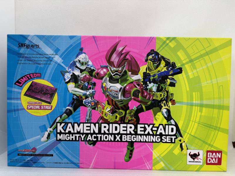 中古】S.H.フィギュアーツ マイティアクションX ビギニングセット(3体
