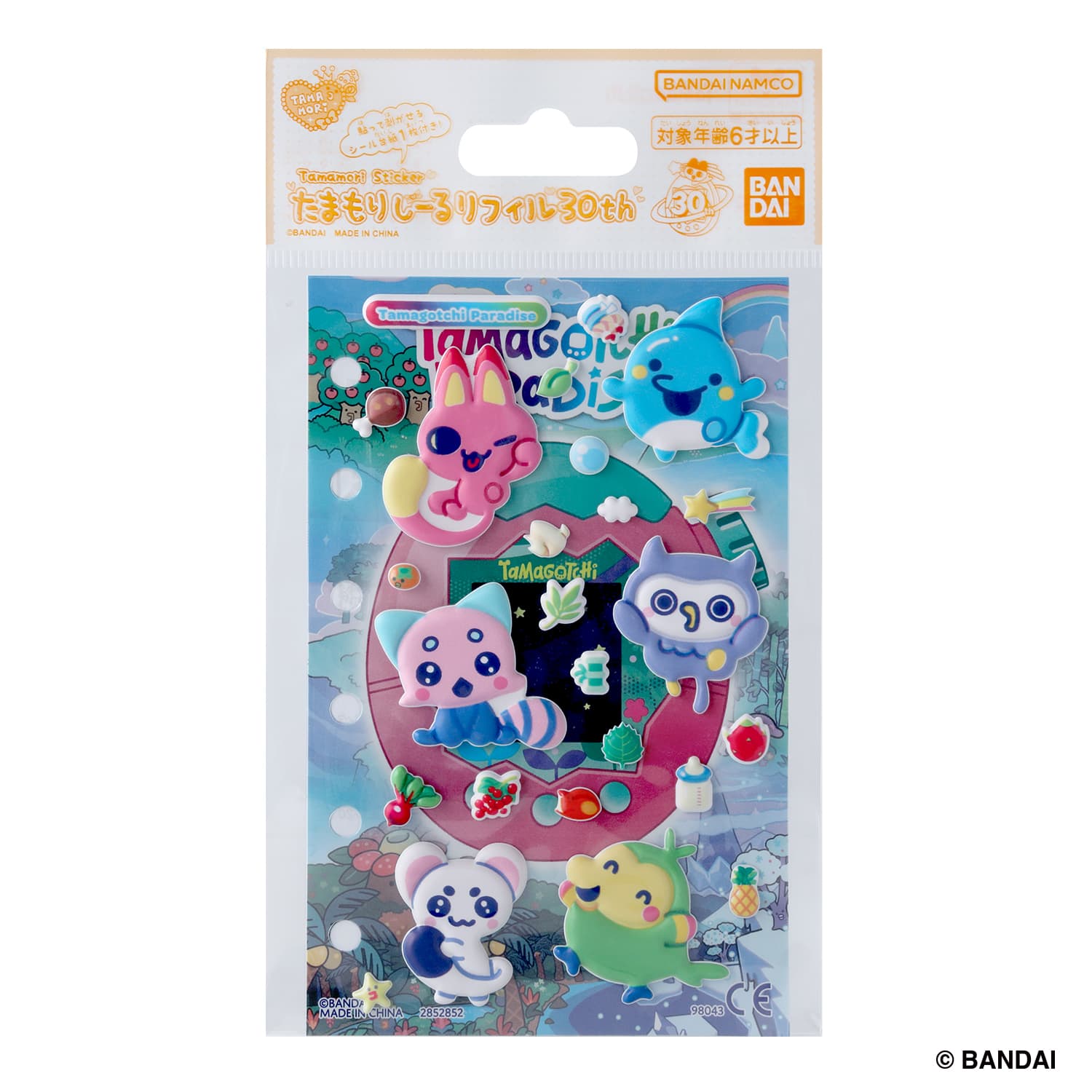 2026年9月19日発売 予約商品】たまもりしーるリフィル30th Tamagotchi