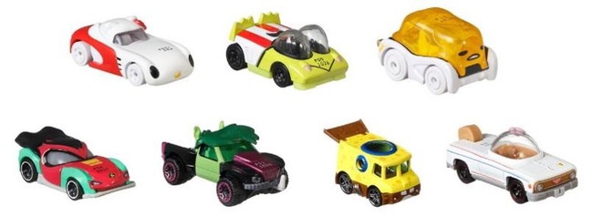 ホットウィール(Hot Wheels) アニメーションキャラクターカー 8個