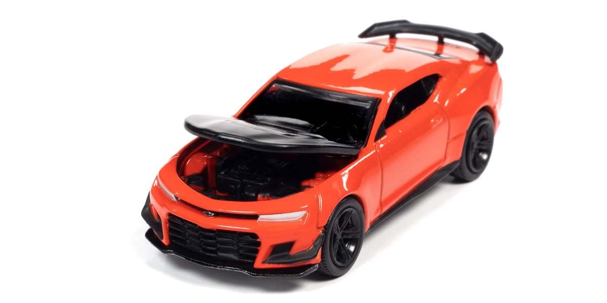 1/64ミニカー AUTO WORLD 1/64 2019 シェビー カマロ ZL1 1LE オレンジ