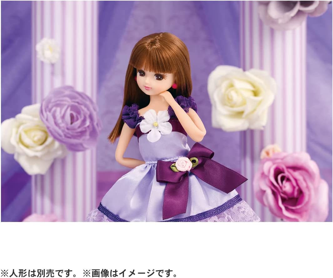ご確認用になります。フラワーブレード　リボン　ドールドレス　綺麗な薔薇お花 リカちゃん ドレス LW－03 グレープリボンフラワー |ジャンルで探す