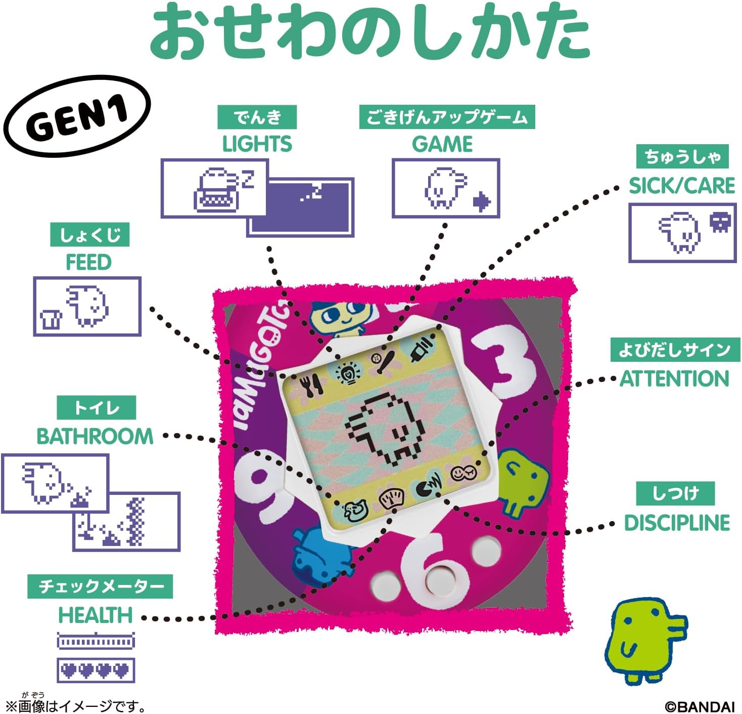 2026年9月19日発売 予約商品】Original Tamagotchi 初代 ぴんく