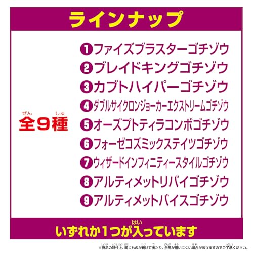 BOX】DXレジェンドライダーゴチゾウシリーズ 最強フォームバージョン02