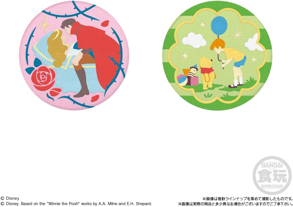 再販】【BOX】Disney Characters 刺しゅう缶バッジビスケット 12個入り