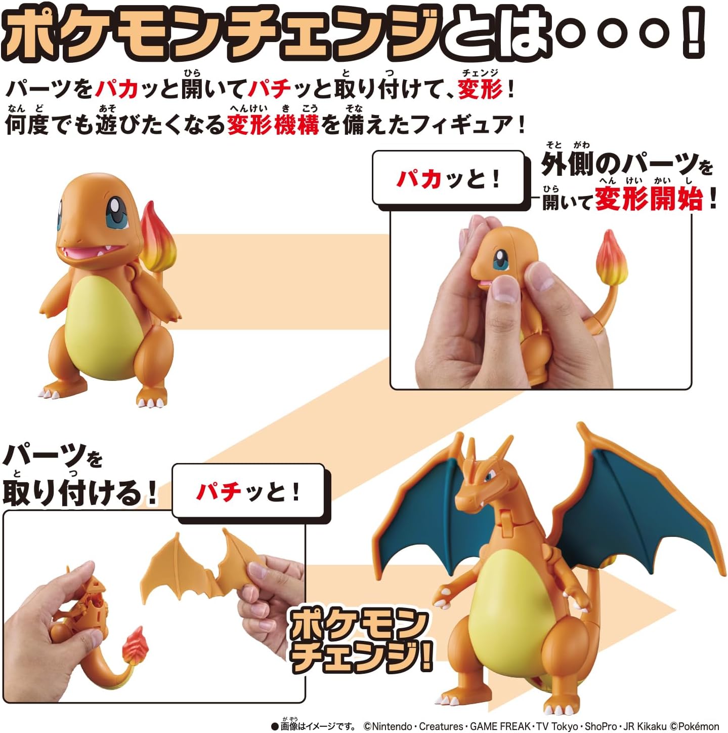 ポケモン モンスターコレクションセットA ヒトカゲ リザード リザードン 完品② 2026年7月25日発売 予約商品】ポケモンチェンジ ヒトカゲ／リザードン