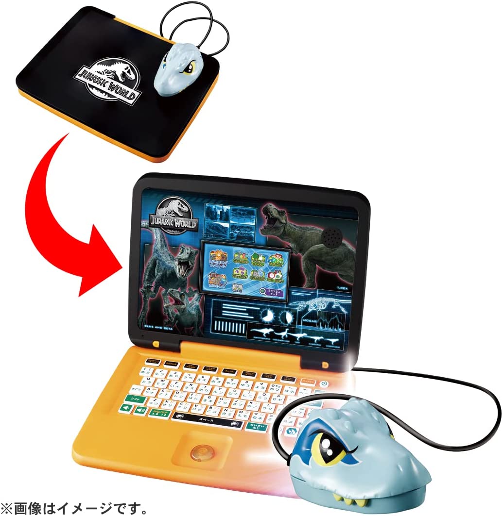 ジュラシックワールド スタディパソコン 恐竜 タカラトミー 新品 学習 ジュラシック・ワールド 恐竜マウスでスタディパソコン 知育玩具