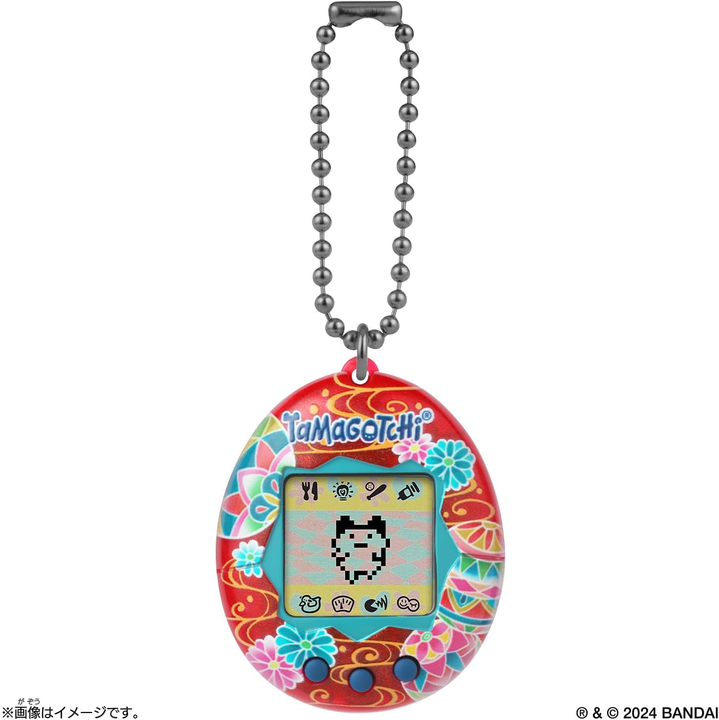 Original Tamagotchi 手まりに流水 inspired by 加賀友禅 たまごっち