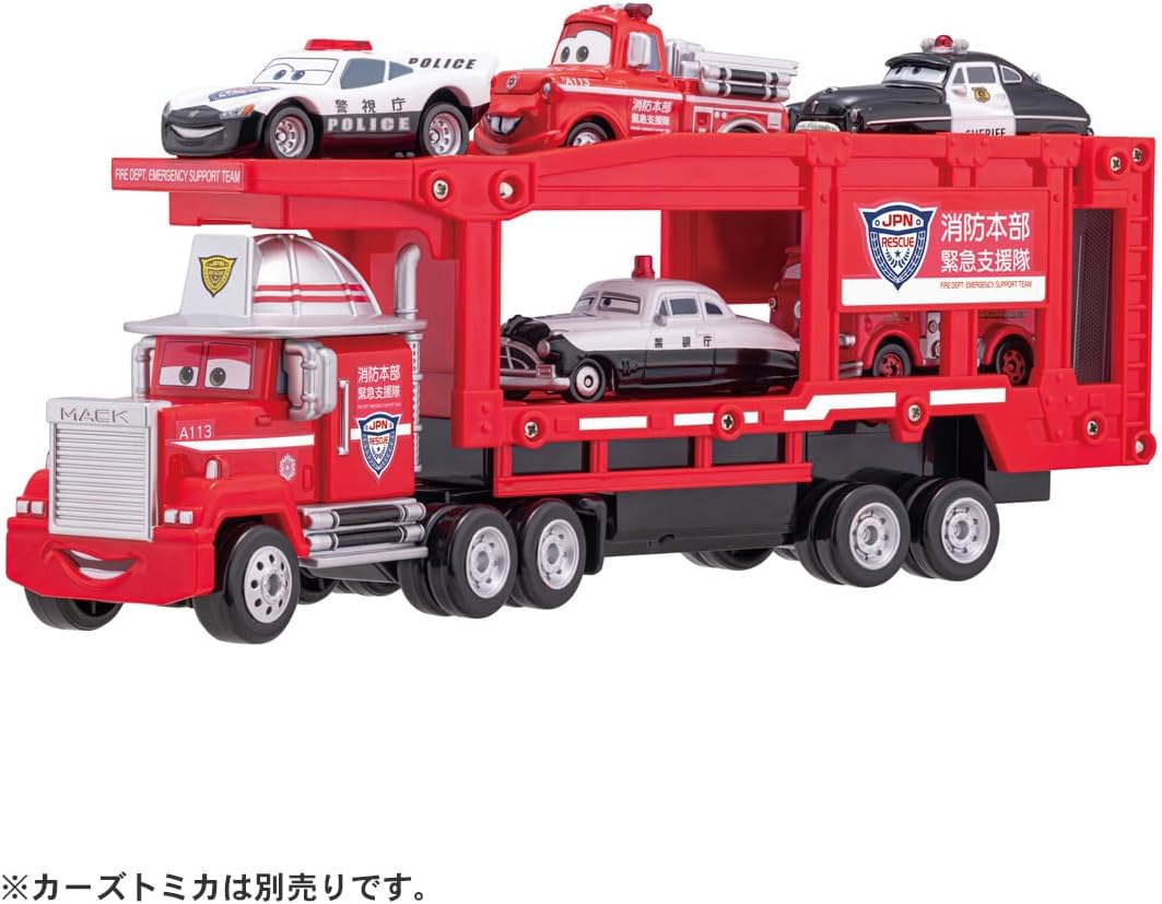 カーズ トミカ 現場へ急行!レスキューキャリアカー マック |ジャンルで