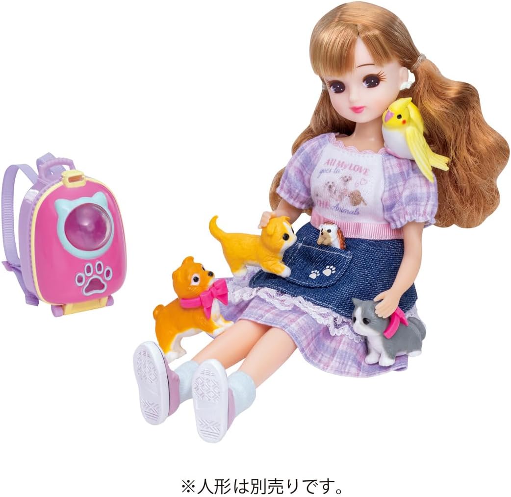 2024年6月29日発売 予約商品】リカちゃん わんにゃんリュック & ペット