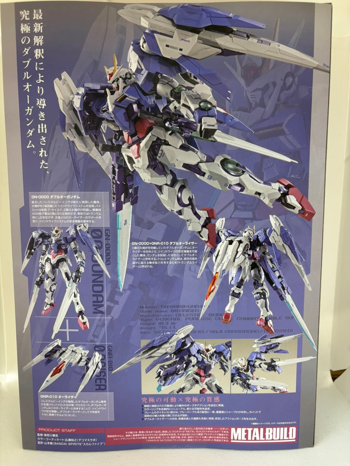 中古】【未開封】 METAL BUILD ダブルオーライザー デザイナーズブルー