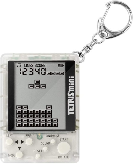 テトリスミニ クリア テトリス社公式ライセンス製品】キーホルダー型携帯ゲーム機「テトリス