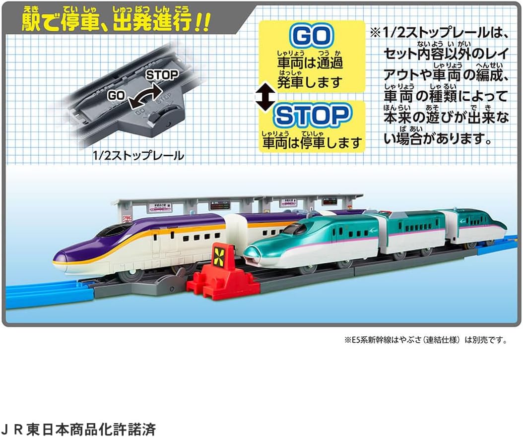 プラレール 連結! E8系つばさ ＆ トミカアーチ踏切セット (初回特典S字
