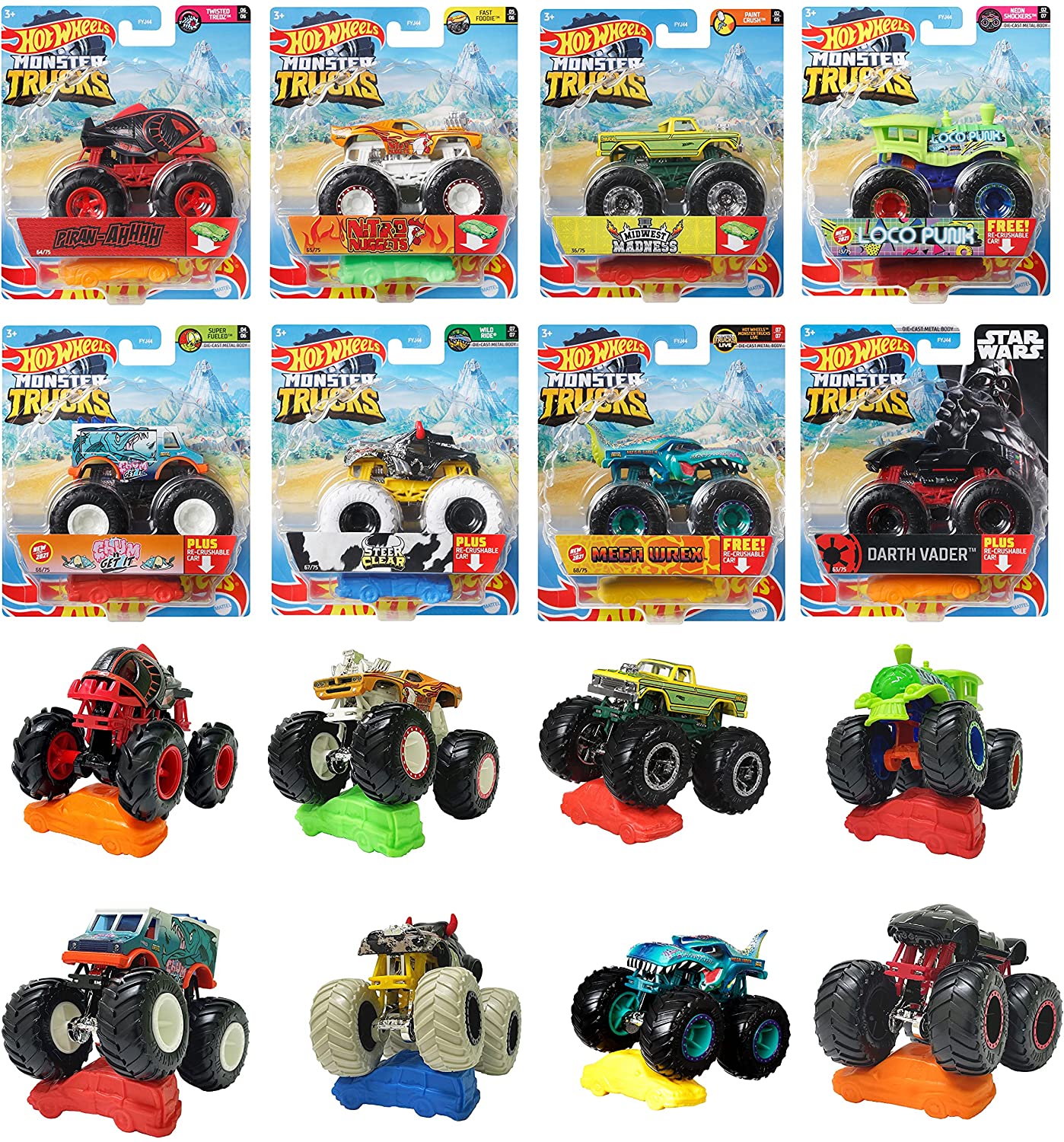 HotWheels　ホットウィール モンスタートラック　ミニカーまとめ売りセット ホットウィール(Hot Wheels) HW モンスタートラック 1:64 アソート