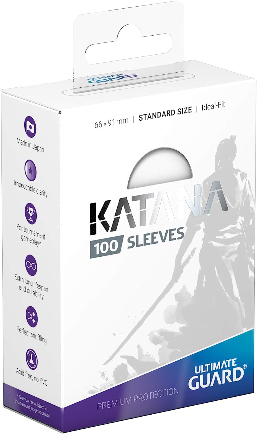 アルティメットガード Katanaスリーブ100枚 ホワイト 白 10箱セット Ultimate Guard(アルティメットガード) Katana スリーブ 標準サイズ