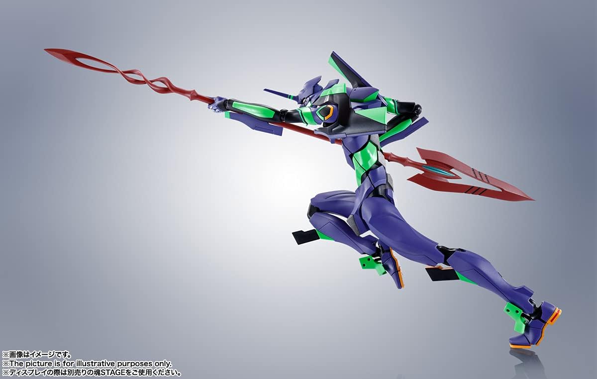 【中古】ROBOT魂 エヴァンゲリヲン [SIDE EVA] エヴァンゲリオン初号機+カシウスの槍 (リニューアルカラーエディション) 約170mm ABS&PVC製 塗装済み可動 2025年11月発売 予約商品】ROBOT魂 (SIDE EVA) エヴァンゲリオン初号機