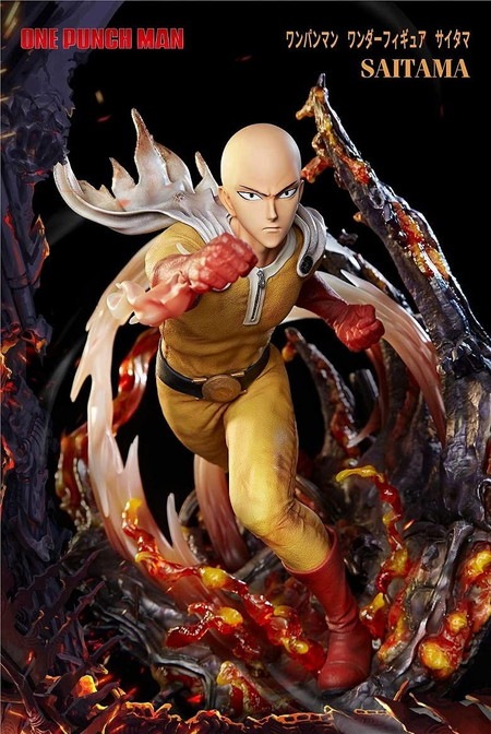★ワンパンマン　ワンダーフィギュア　サイタマ　未使用 2021年12月予約】ワンパンマン ワンダーフィギュア サイタマ 全高約