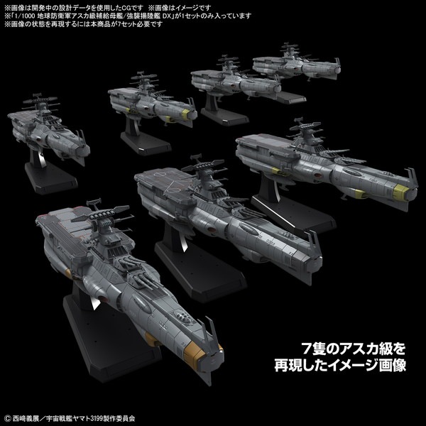 2024年7月予約】【送料無料対象外】1/1000 地球防衛軍アスカ級補給母艦