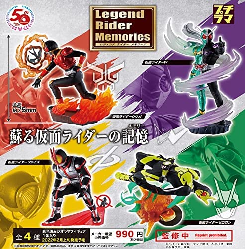 BOX】プチラマ 仮面ライダー Legend Rider Memories（4個入り