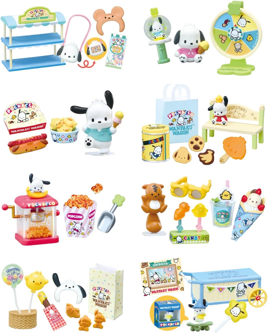 BOX】サンリオ ポチャッコ わんぱく!ゆうえんちワゴン 1box8個入り