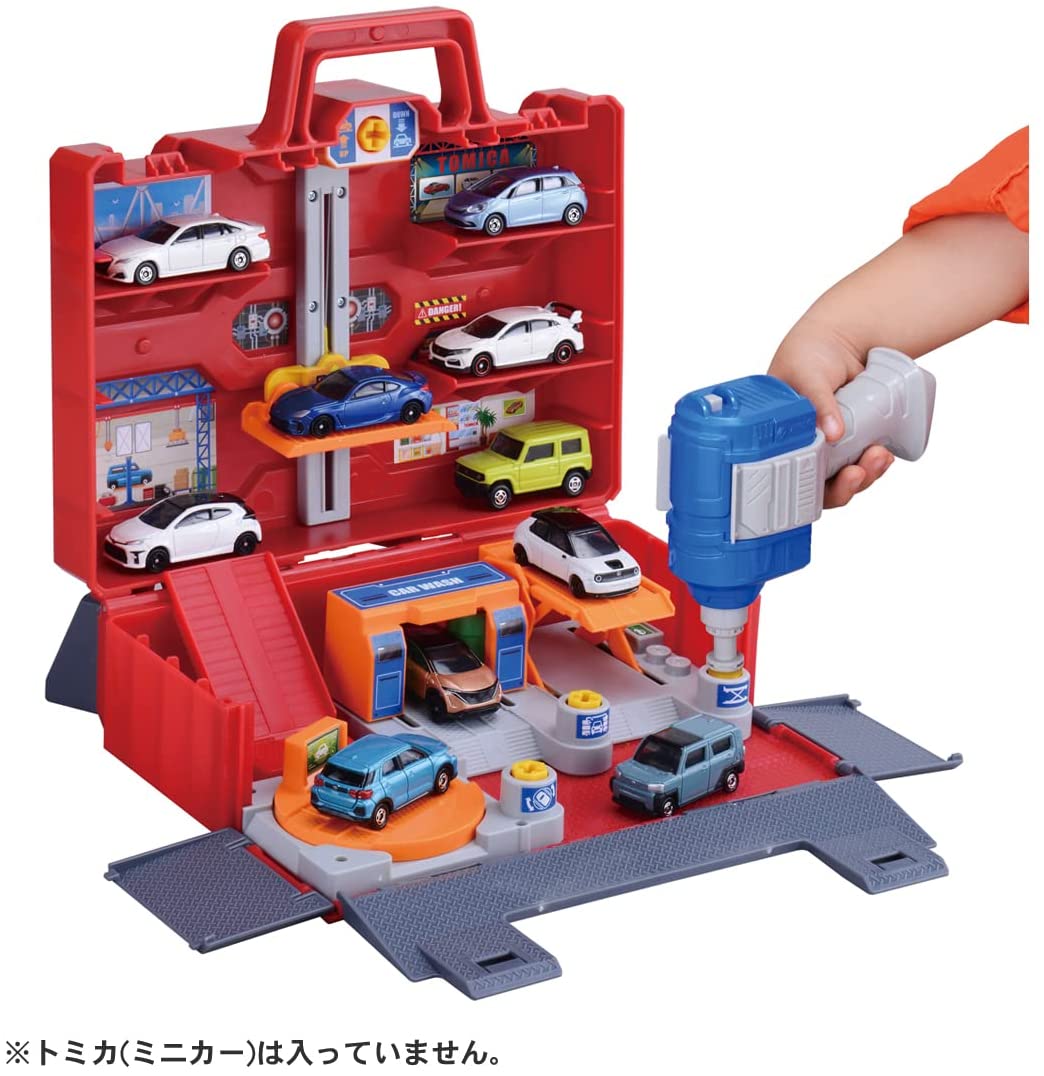 トミカ にぎやか4アクション! トミカ 整備基地ボックス |ジャンルで