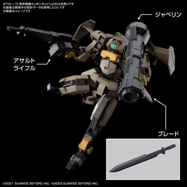 送料無料対象外】【数量限定特価】HG 1/72 境界戦機ウェポンセット7