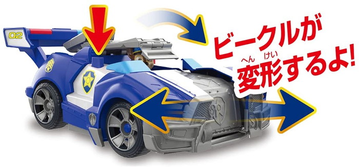 パウ・パトロール ザ・ムービー DX変形ビークル チェイス スーパー