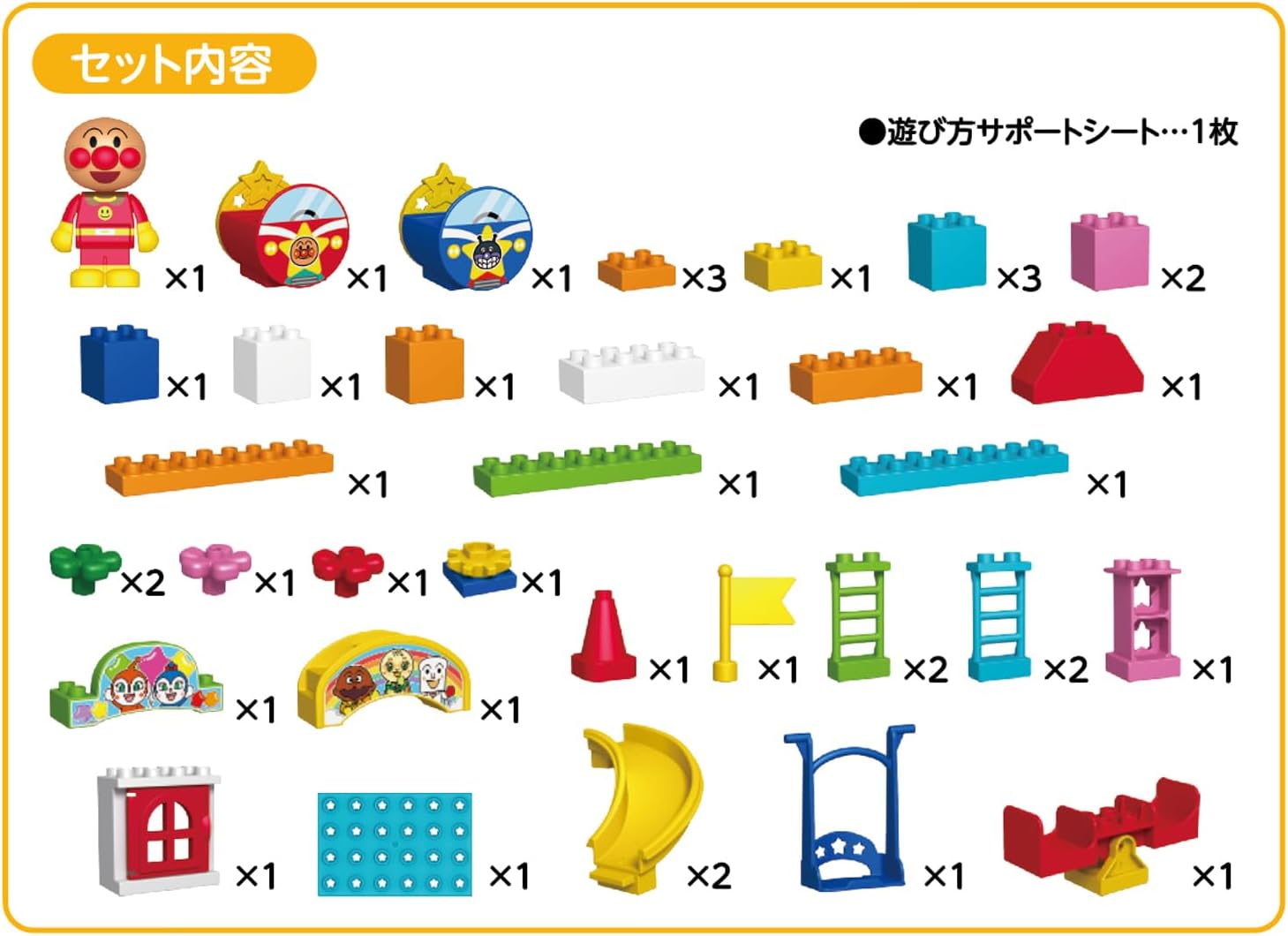 BlockLabo ブロックラボ たのしいゆうぐいっぱい♪アンパンマン