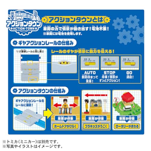情景いっぱい!トミカと遊べる!アクションタウンセット プラレール