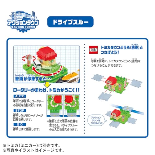 情景いっぱい!トミカと遊べる!アクションタウンセット プラレール