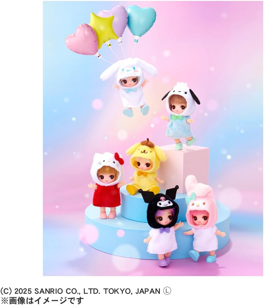 BOX】ぷちリカちゃん サンリオキャラクターズコレクション 1box6個