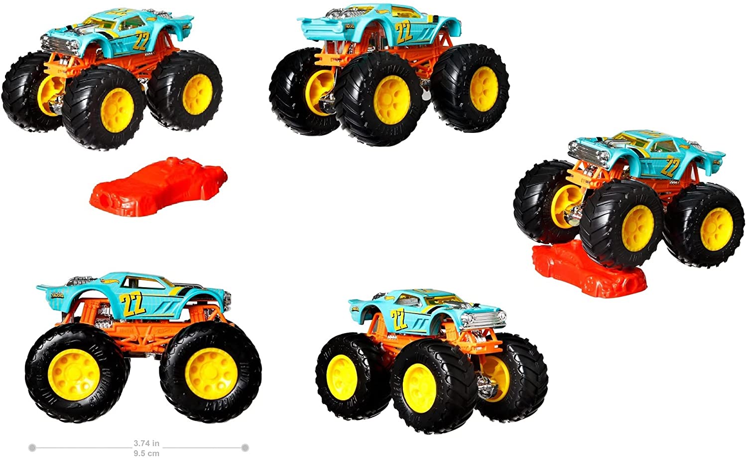 ホットウィール(Hot Wheels) モンスタートラック 1:64 アソート 8台