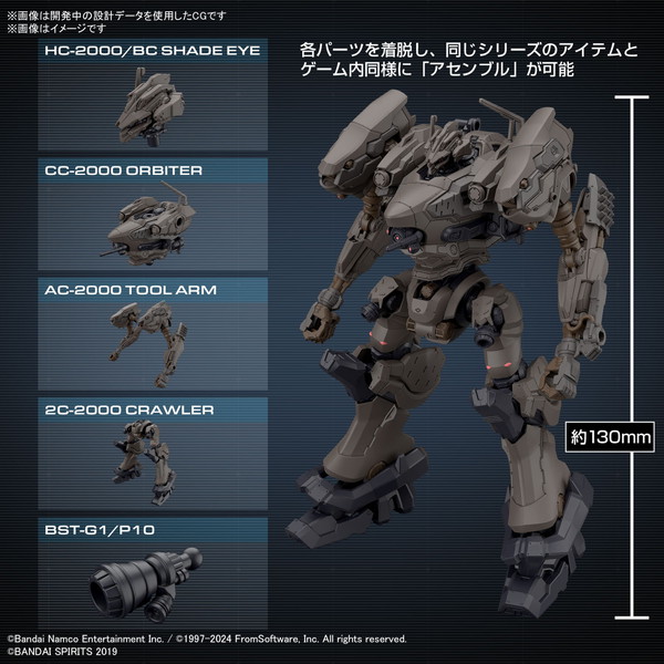 送料無料対象外】30MM ARMORED CORE Ⅵ FIRES OF RUBICON RaD CC-2000