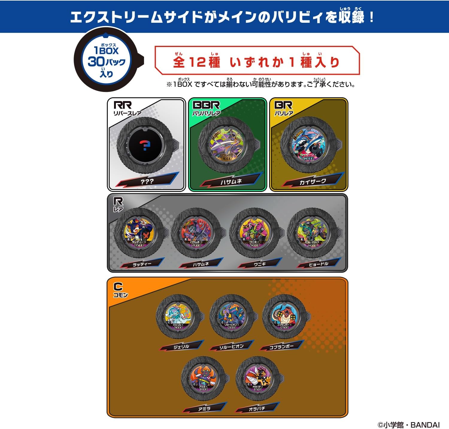 激闘バリリバース 第3弾 最凶を貪る者たち 1BOX BOX】逆転バリバリバース バリバコイン 第3転～最凶を貪る者たち