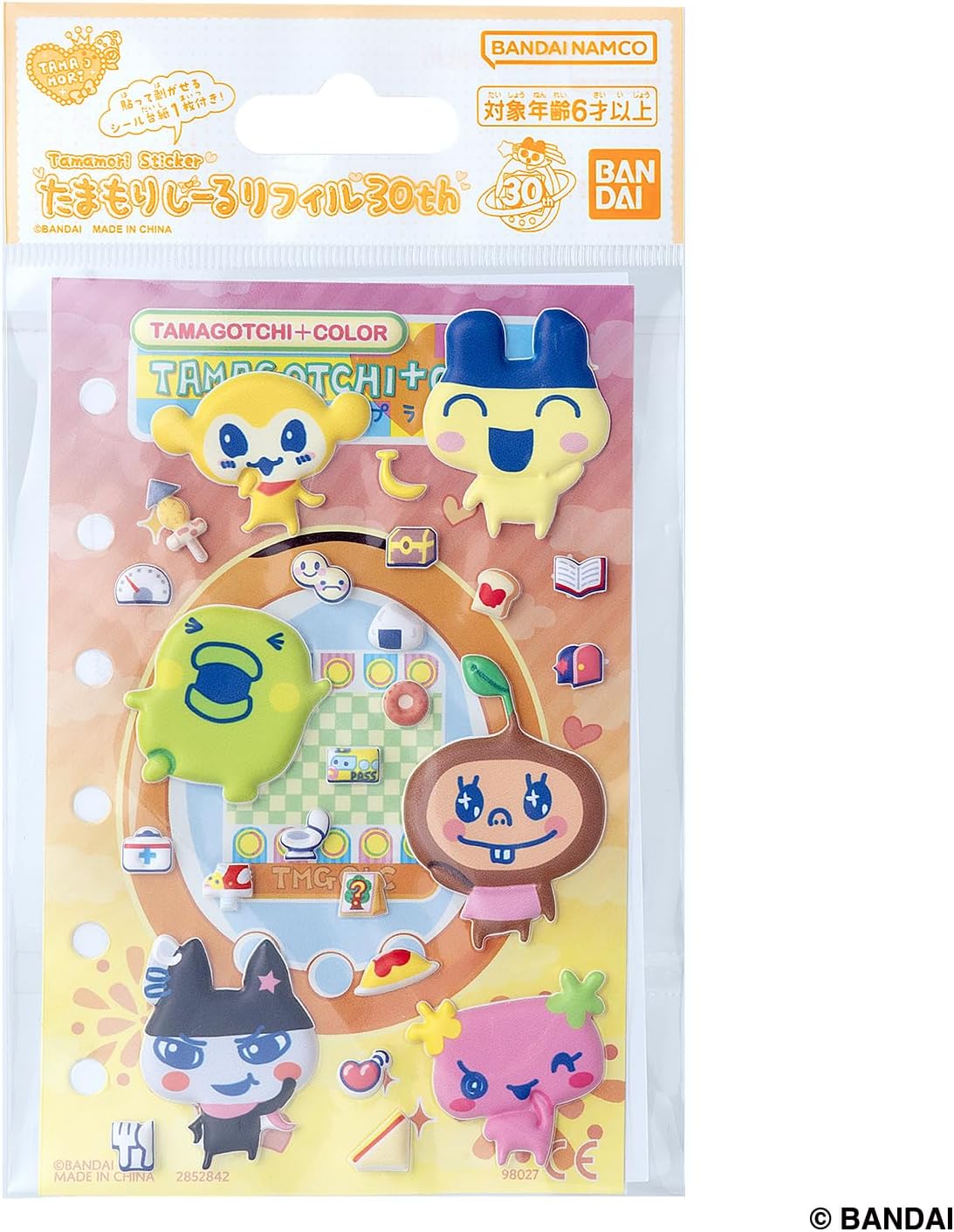2026年7月11日発売 予約商品】たまもりしーるリフィル30th たまごっち