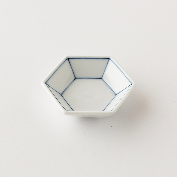 線青 亀甲豆鉢