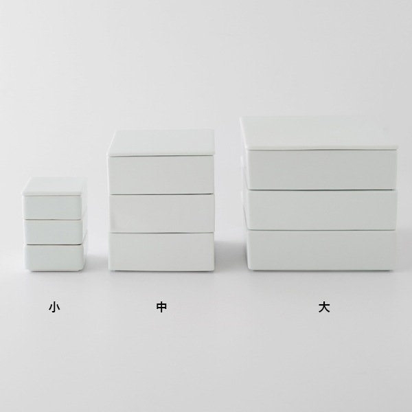 堀江陶器 白磁のお重 三段 | B・B・B POTTERS ONLINE STORE