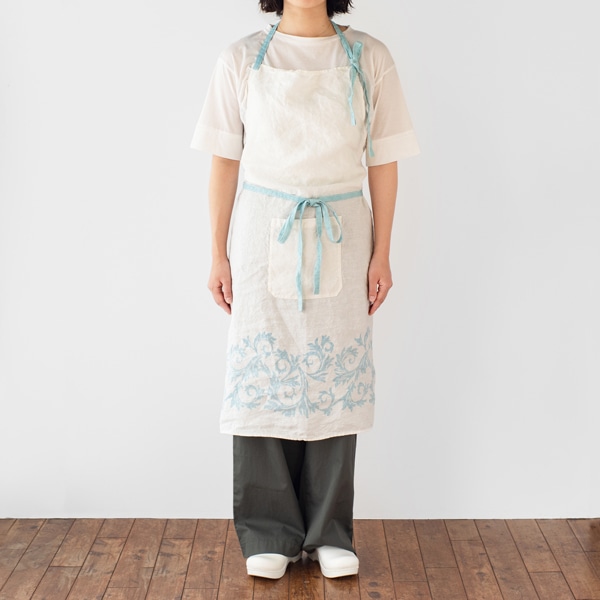 最終値下げ！新品！イタリア bertozziリネンフルエプロン BERTOZZI フルエプロン | B・B・B POTTERS ONLINE STORE