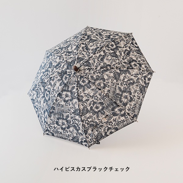 ボンボンストア　ブラックチェック日傘 Bon Bon Store インドテキスタイルチェック日傘 | B・B・B POTTERS