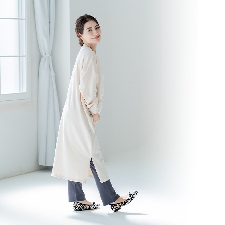 【OUTLET SALE 50%OFF!!】授乳ゆったりスウェットワンピース【マタニティ服／授乳服】21d53