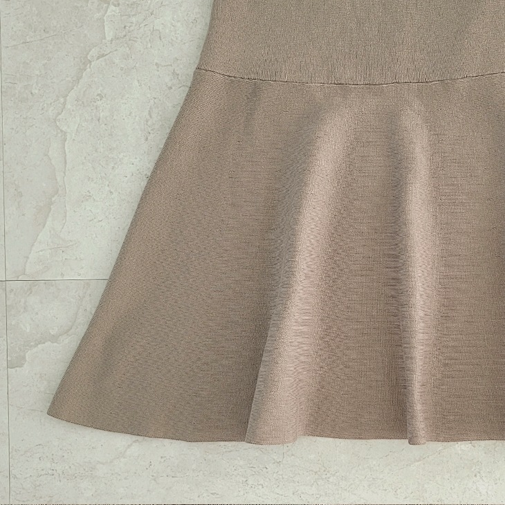 授乳マーメイドラインニットワンピース【マタニティ服／授乳服】ks23ss02