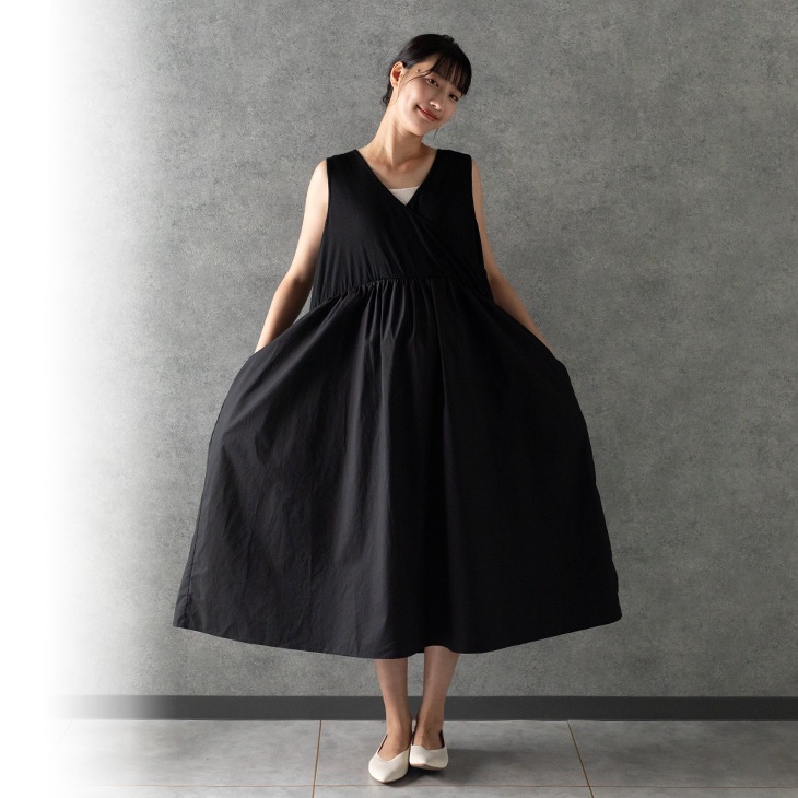 授乳ニットセットワンピース【マタニティ服／授乳服】ks23ss06