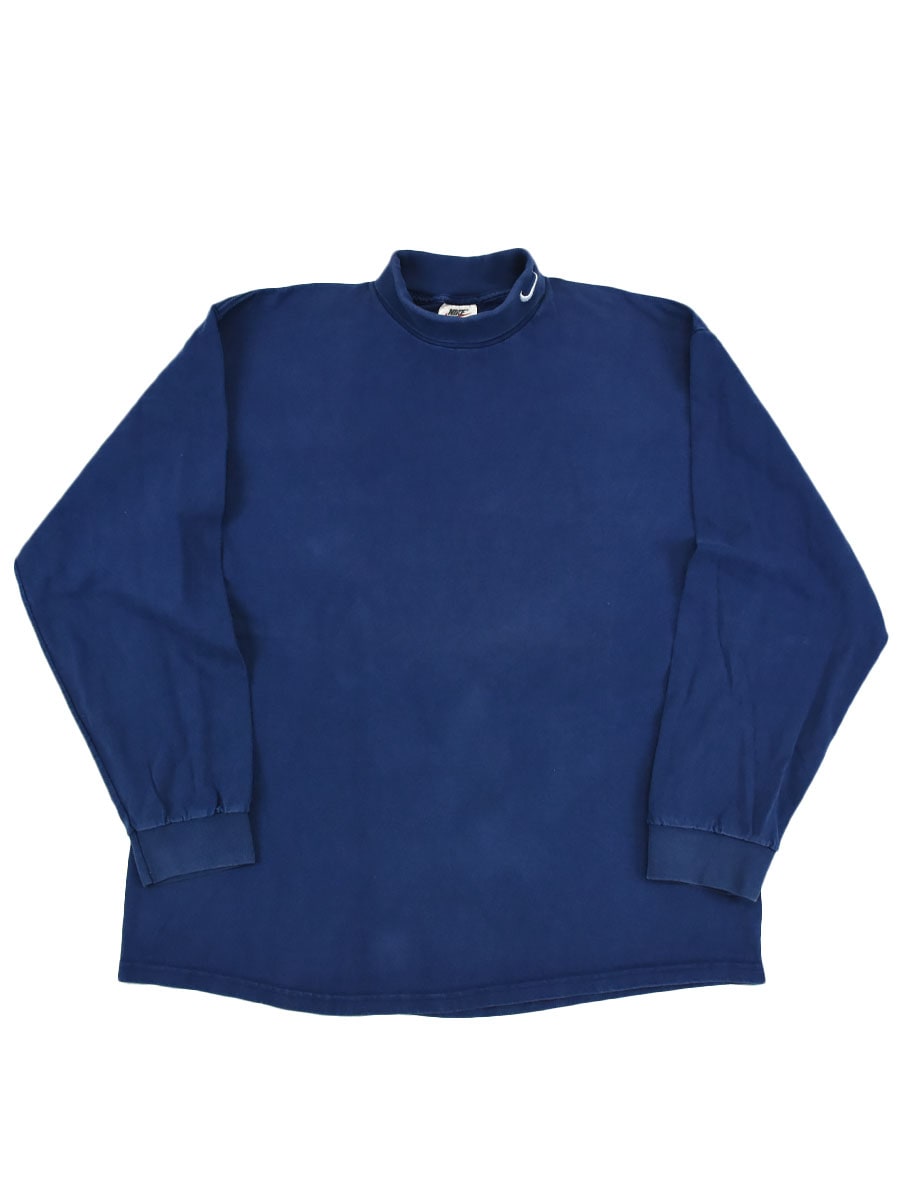 90's NIKE タートルネックカットソー スウォッシュロゴ　表記(XL) USA製